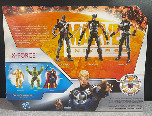 MARVEL UNIVERSE X-FORCE SET DEADPOOL WOLVERINE WARPATH 3.75" ACTION FIGURES - Picture 2 of 6