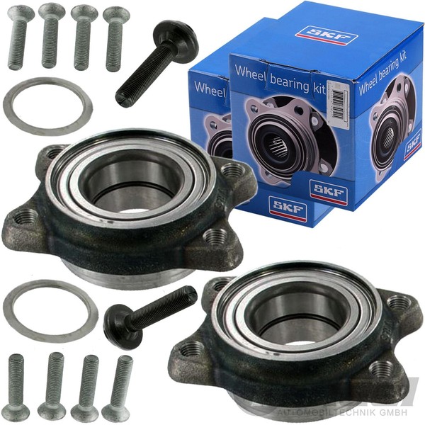 2X SKF RADLAGER-SATZ Hinten FüR Audi A4 (B6,B7) A6 (C5) A8 4D Quattro VW Passat-image