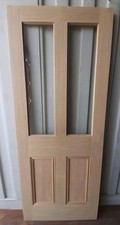 Victorian Oak 2 Light Clear Glazed Internal Door 2032 x 813 x 35mm (80 x 32")