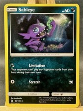 Sableye Uncommon Pokemon Trading Card Game SM - Guardians Rising 80/145 NM