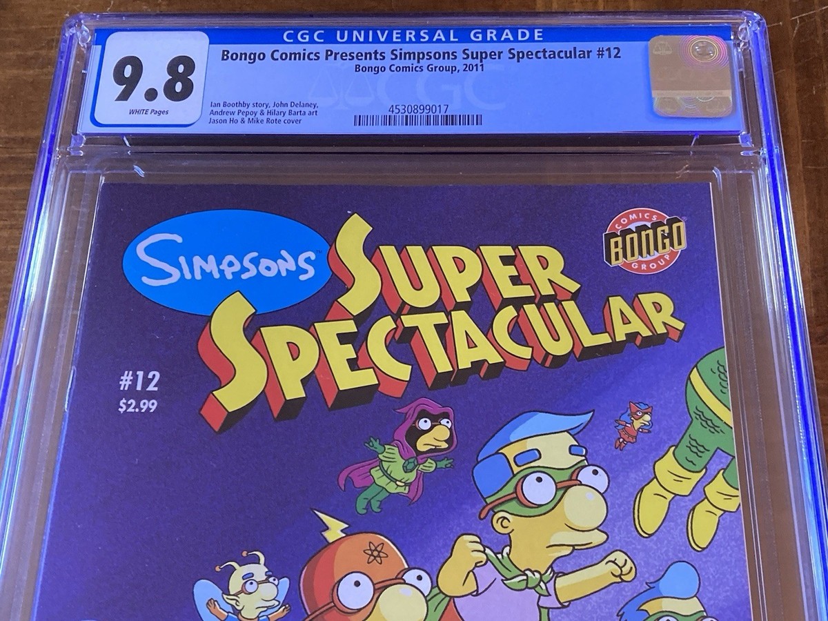 Simpsons Comics Super Spectacular 12 CGC 9.8 White (Classic Bart