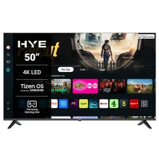 HYE 50 LED Smart TV 4K Ultra HD Samsung Tizen OS & Gaming Hub Black Apple