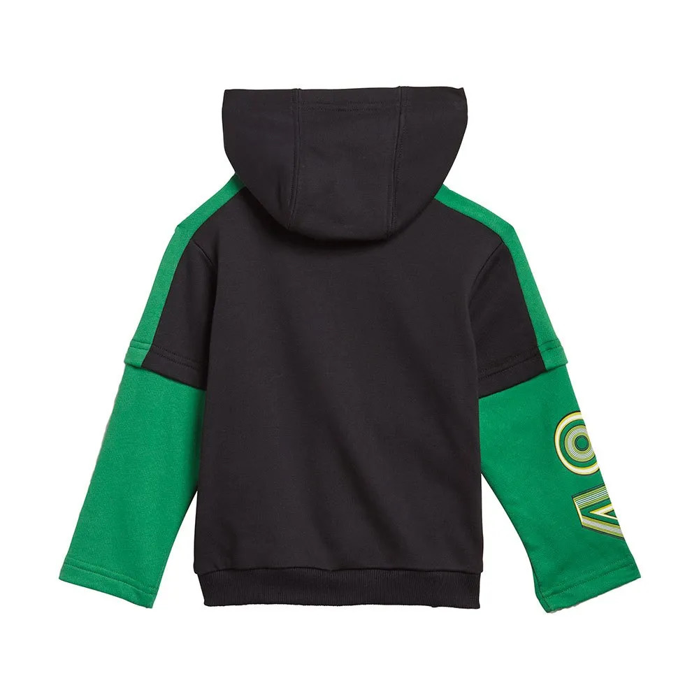 BOYS ADIDAS TRACKSUIT BOTTOMS TOP INFANT FLEECE HOODIE JACKET JOGGERS SIZE 2-3 image 3