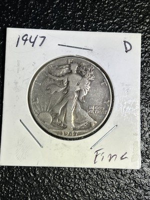 1947-D Walking Liberty Half Dollar