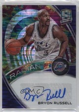 2019-20 Spectra Radiant Signatures Celestial Prizm 23/75 Bryon Russell Auto 15t4