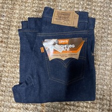 Vintage Levis 718-0217 Student Straight Legs Orange Tab Blue Jeans 28/34