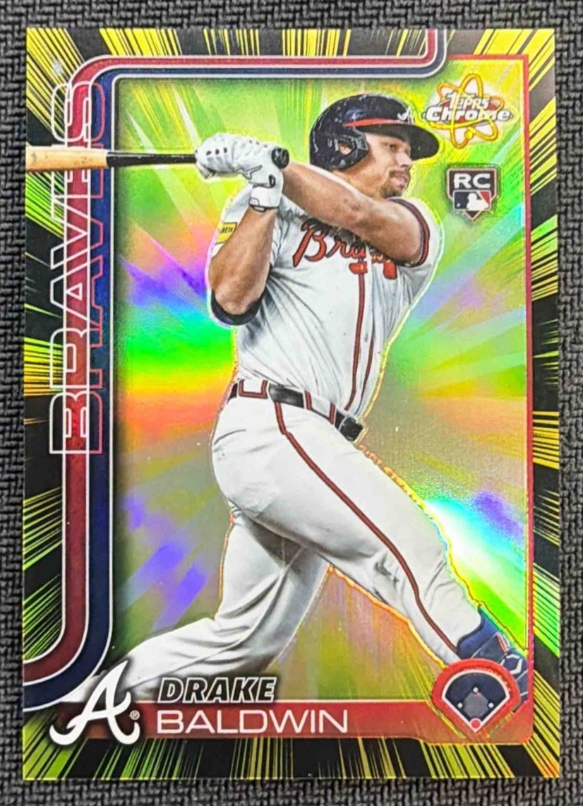 2025 Topps Chrome Update Drake Baldwin Radiating Rookie SP RC Braves