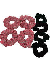 NL- 8 pcs Hair Scrunchies for Girls Women Elastic Hair