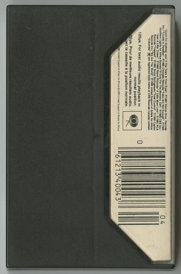 USA FOR AFRICA - We Are The World (Canadian Cassette - BENT-40043) - Image 2 of 3