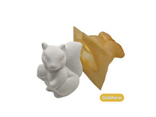 Latex Gießform Eichhörnchen Form für Beton Raysin Keraflott DIY Garten Deko Gieß