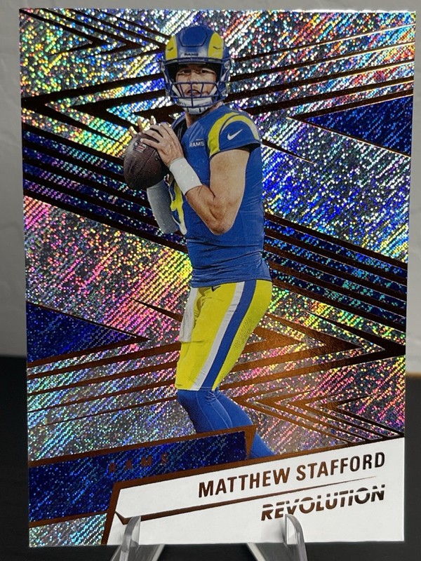 Matthew Stafford 2025 Panini Revolution - #38 New Wave Galactic Parallel Rams