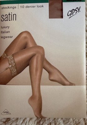 Gipsy Luxury Satin Stocking/ Strapsstrümpfe Natural Glow 10Den Gr. L NEU OVP