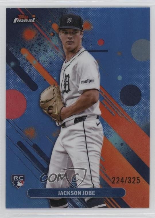 2025 Topps Finest Common Sky Blue Refractor 224/325 Jackson Jobe #35 04qn