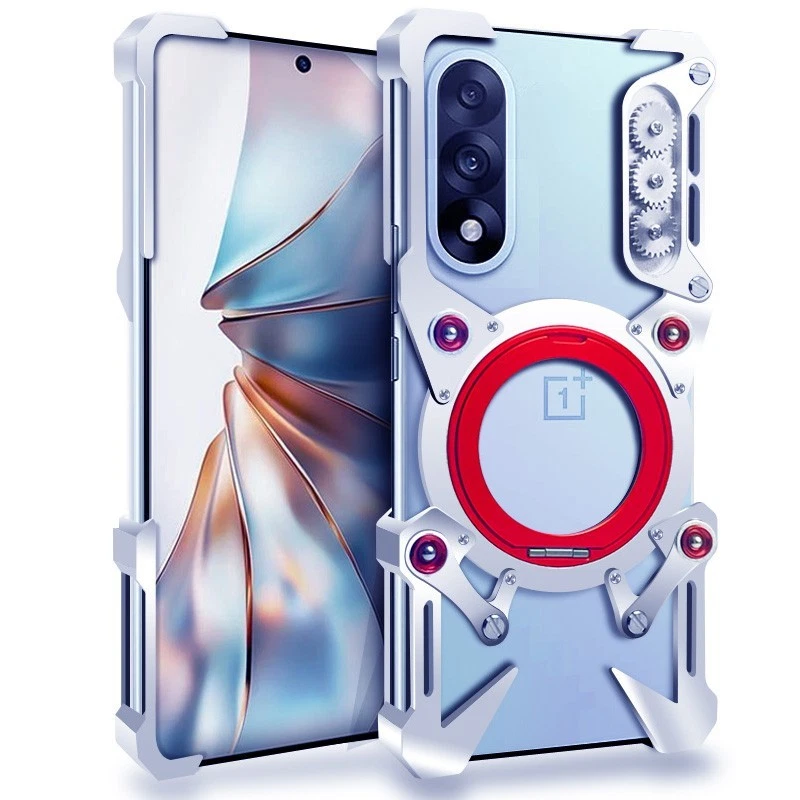 For OnePlus Nord5 CE5 Ace 5 Ultra Racing 3 2 Pro Metal Rimless Bumper Stand Case - Image 3 of 4