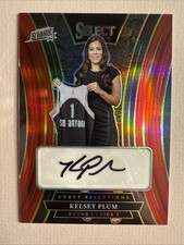 2025 Panini Select WNBA KELSEY PLUM AUTO DRAFT SELECTIONS RED /99 Sparks Stars🔥