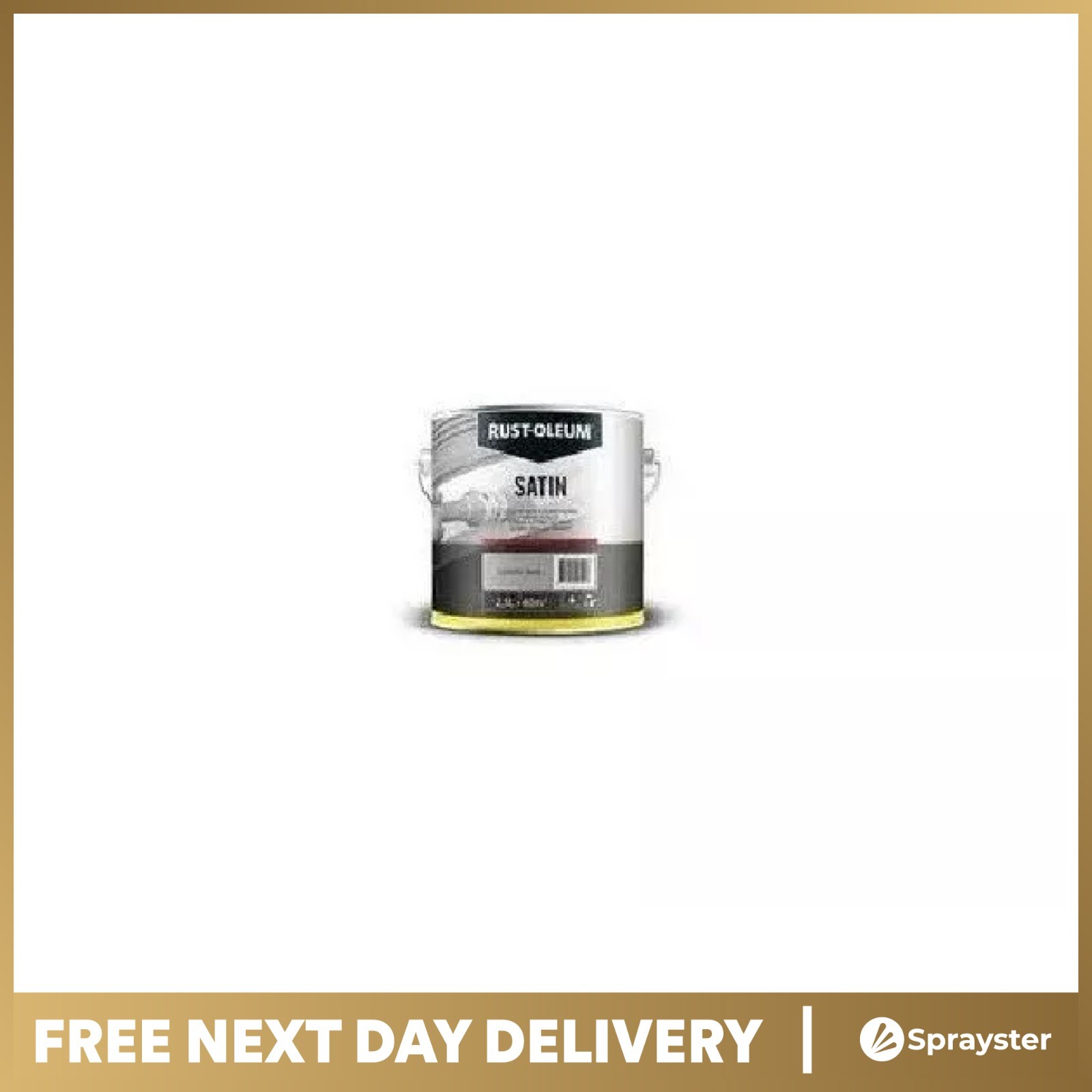 Rust-Oleum Solvent-Based Black Satin Enamel 2.5L