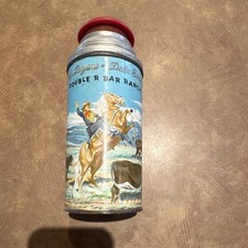 Polly Red Top Double R Bar Ranch Roy Rogers Metal Thermos Pre-1970