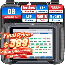 XTOOL D8S Auto Diagnostic OBD2 Scanner ECU Co...