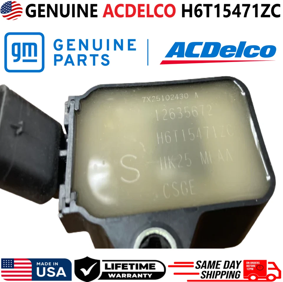 Bobina de encendido genuina GM ACDelco para Chevrolet Buick GMC 2016-2018, H6T15471ZC Foto 3 de 4