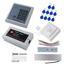 RFID Access Control System Electric Magnetic Door Lock Maglock Switch Keypad Set