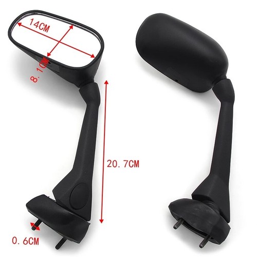 Rearview Side Mirrors For Yamaha FZ1SA FZ1S 3C3-26280-10 3C3-26290-00 3C3-26280- - Picture 6 of 6