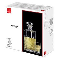 Set Bartender Novecento 7 pezzi bottiglia + 6 bicchieri liquore Idea Regalo