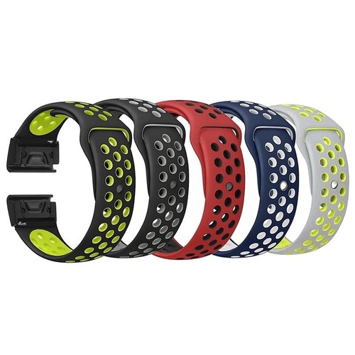 For Garmin Fenix 5 5X 6 6X Pro 7 7X Solar 3 Quick Fit Silicone Watch Band Strap - Picture 6 of 15