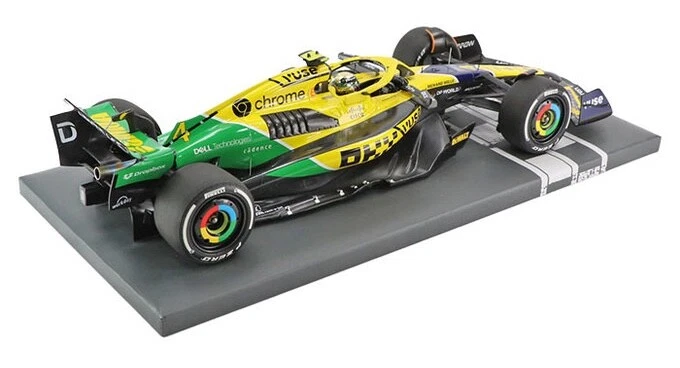 Minichamps McLaren MCL38 'Senna by OKX' Monaco GP 2024 - Lando Norris 1/18 Scale - Image 2 of 4