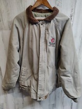 VTG Distressed Walls Outdoors Heavy Canvas Work Jacket Men's 2XL Beige Insulated