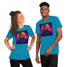 Retro Pineapple Motorcycle Keyparty Swinger Unisex t-shirt Made in USA