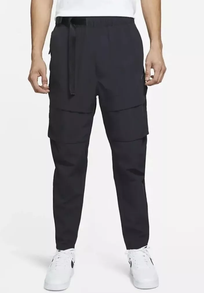Nike Mens Sportswear Tech Pack Unlined Woven Cargo Pants DM5538 010 XL Black