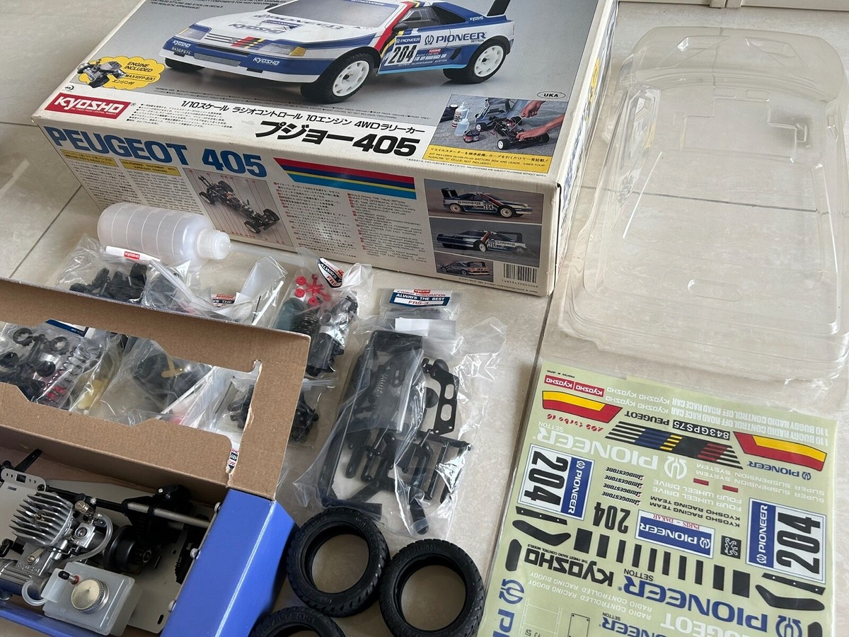 KYOSHO 1/10 R/C PEUGEOT 405 4WD WITH OS-MAX-10FP-B(K) ENGINE