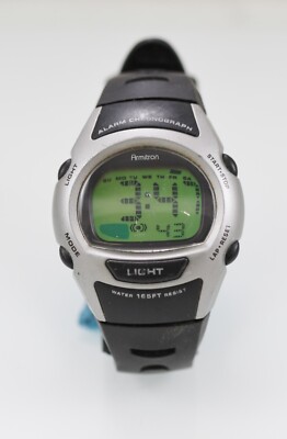 Armitron Herren Uhr 50 m Alarm Chronograph Datum 24-Stunden Quarz Grau/Schwarz
