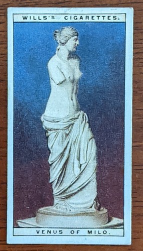 1926 Wills Wonders Of The Past Cigarette card No. 41 Venus of Milo.