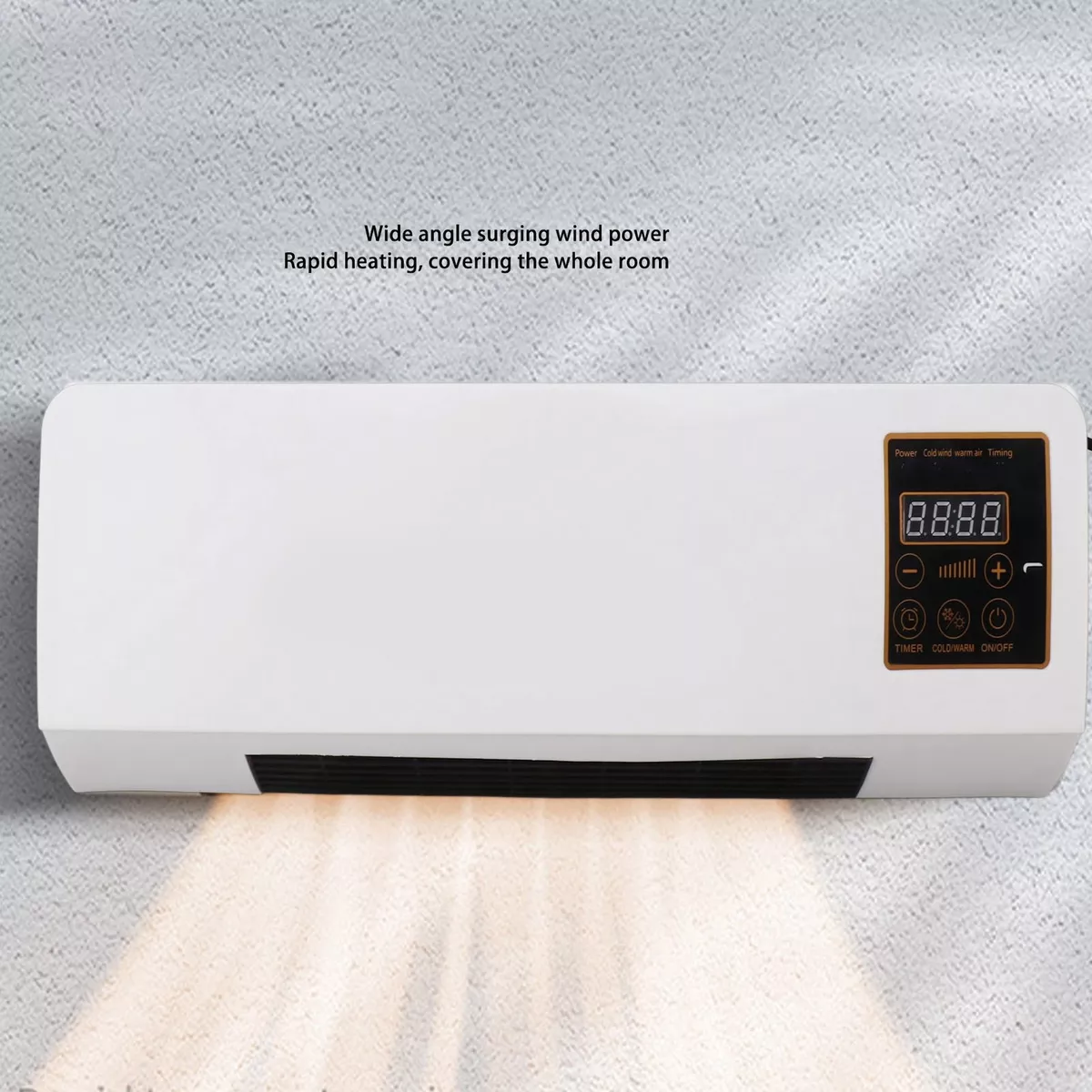 Wall Mounted Heating Machine Dual Use for Wide Angles Mobile Air