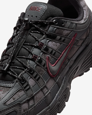 Nike P-6000 Black Burgundy Crush W UK 8.5 US 9.5 W 11 EUR 43