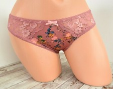 Victoria's Secret SMALL BODY BY VICTORIA LACE FRONT BIKINI Begonia Floral 