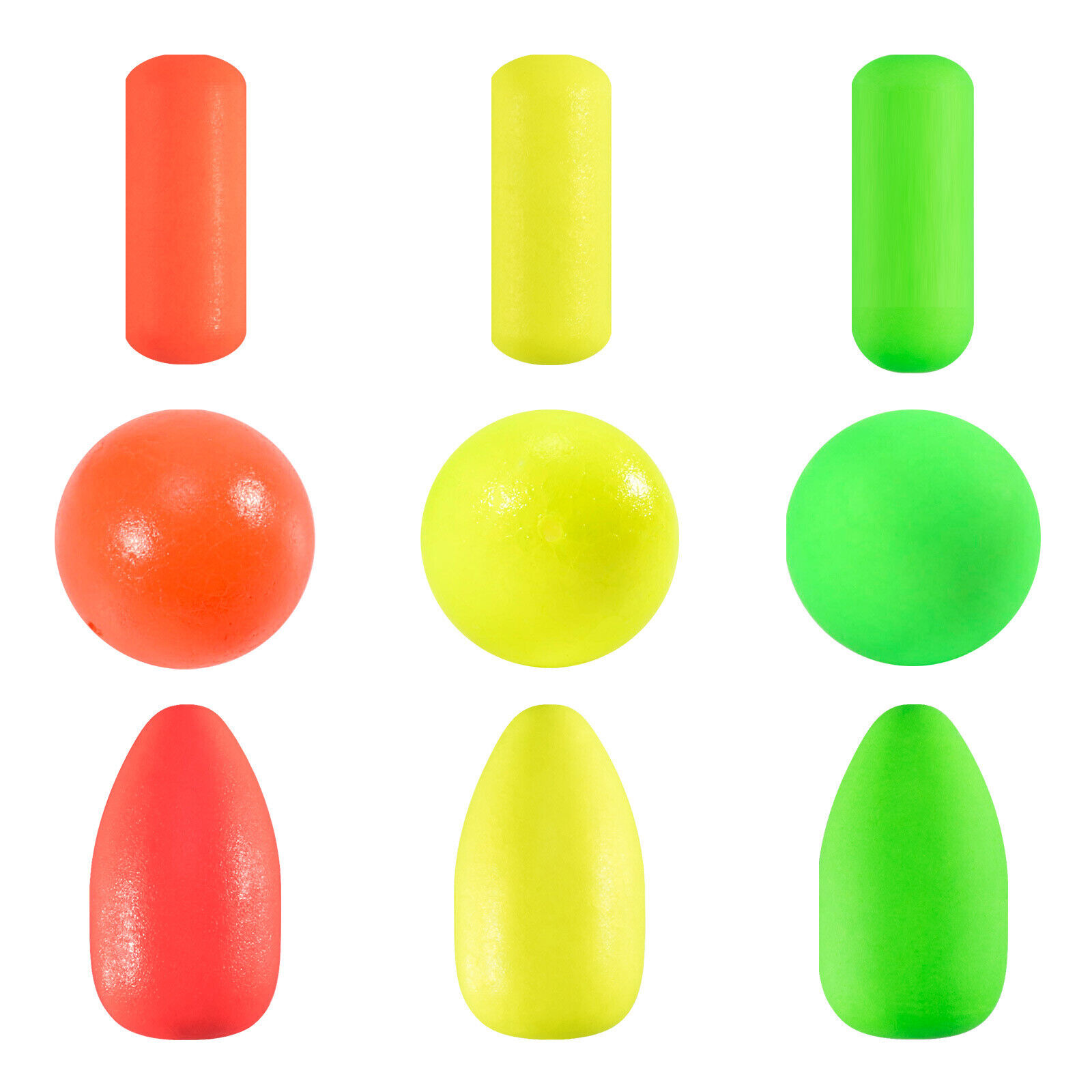 60/100pcs Fishing Floats Foam Bobbers Strike Indicators Pompano Rigs Trout