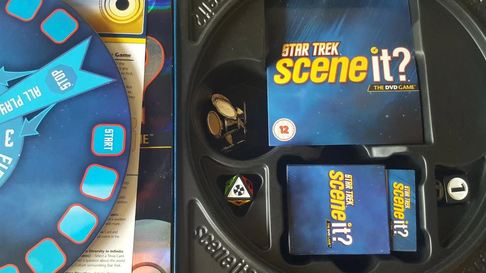 SCENE IT STAR TREK EDITION THE DVD BOARD GAME 100% COMPLETE WITH METAL COUNTERS - Image 2 of 3