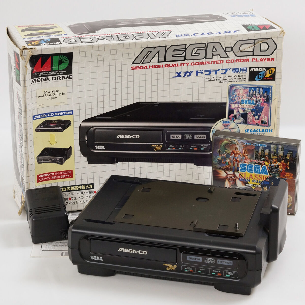 人気ブランドバ40代 MEGA CD Console System Boxed SEGA CLASSIC Genesis Tested HAA 本体、アクセサリー