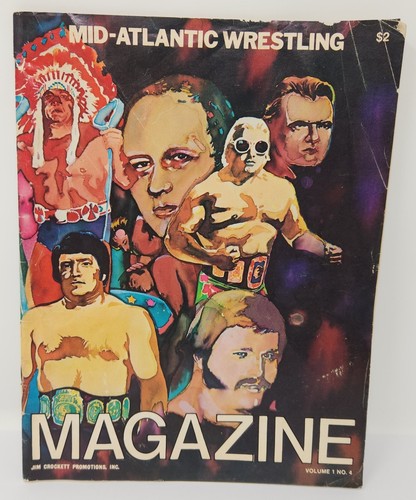 NWA MID-ATLANTIC WRESTLING MAGAZINE Vol 1 # 4 1975 DUSTY Andersons FLAIR Woods
