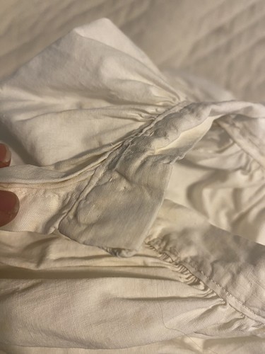 VTG Victorian To Early 1900s Petticoat/slip Off White Cotton Womens S Lace - Picture 11 of 13