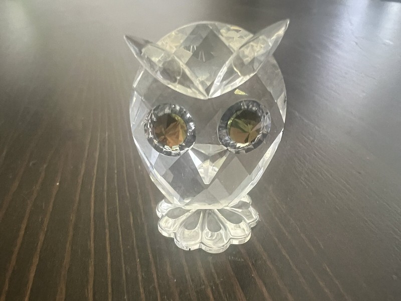 SWAROVSKI LITTLE OWL CLEAR CRYSTAL 7654 NR 038 RETIRED