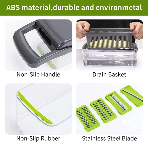 Multi-Functional 15 In 1 Vegetable Cutter and Slicer-Food Prep Tool for Kitchen - Picture 2 of 6
