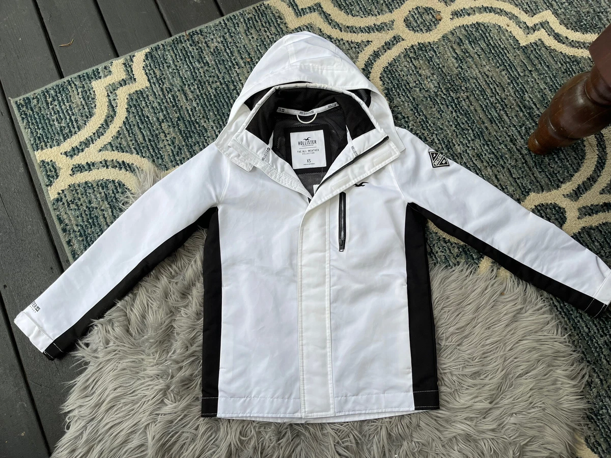 Hollister Men’s The All Weather Collection White Jacket Size XS