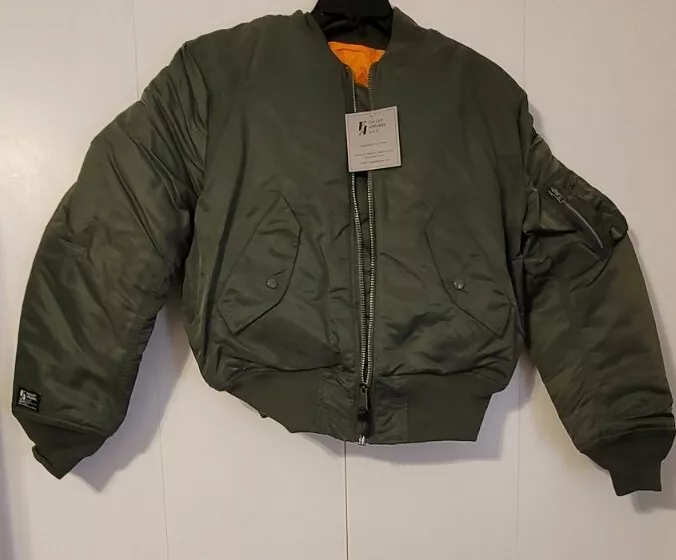 Valley Apparel LLC MA-1 Green Flight Jacket - Size X-Large