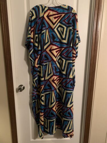 women maxi dress Free Style Kimono African Print. - Picture 3 of 3