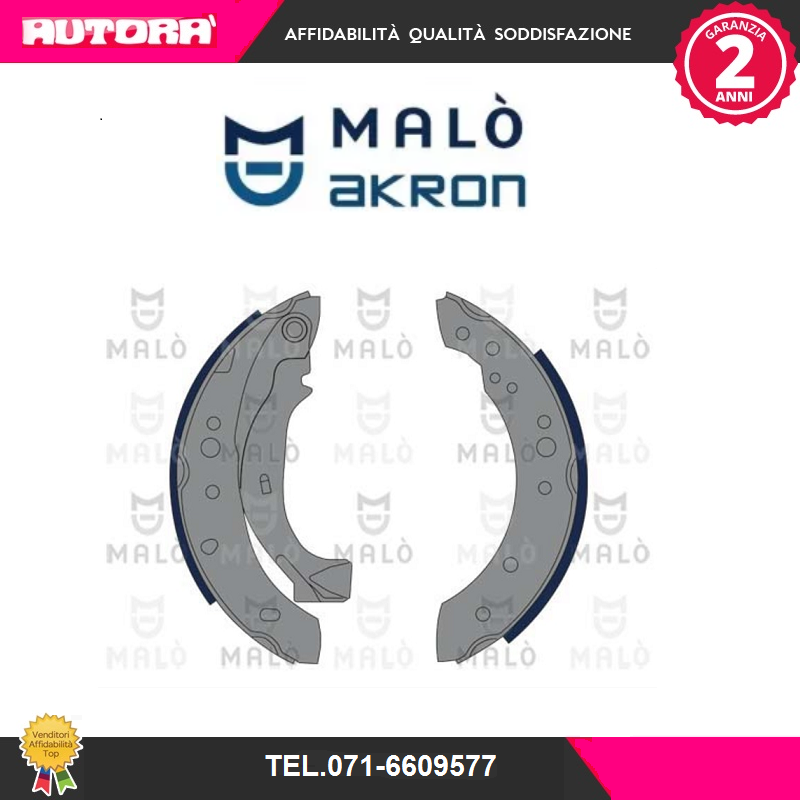 1390023 Kit ganasce freno post adatto a Citroen-Peugeot (MARCA MALO').