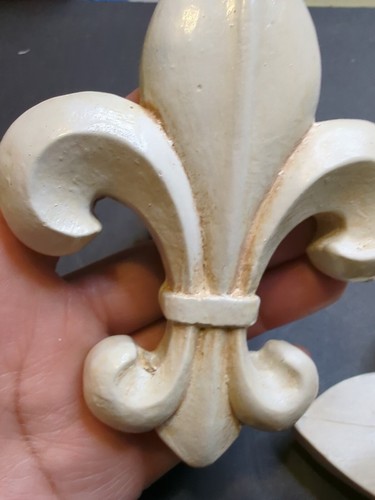 Fleur De Lis Flower curtain tieback With Antique Looks 6 Set Read Description - Picture 14 of 24
