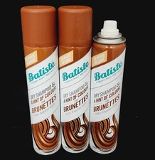(3-Pack) Batiste Dry Shampoo & A Hint of Colour for BRUNETTES 6.7oz/200ml *READ*